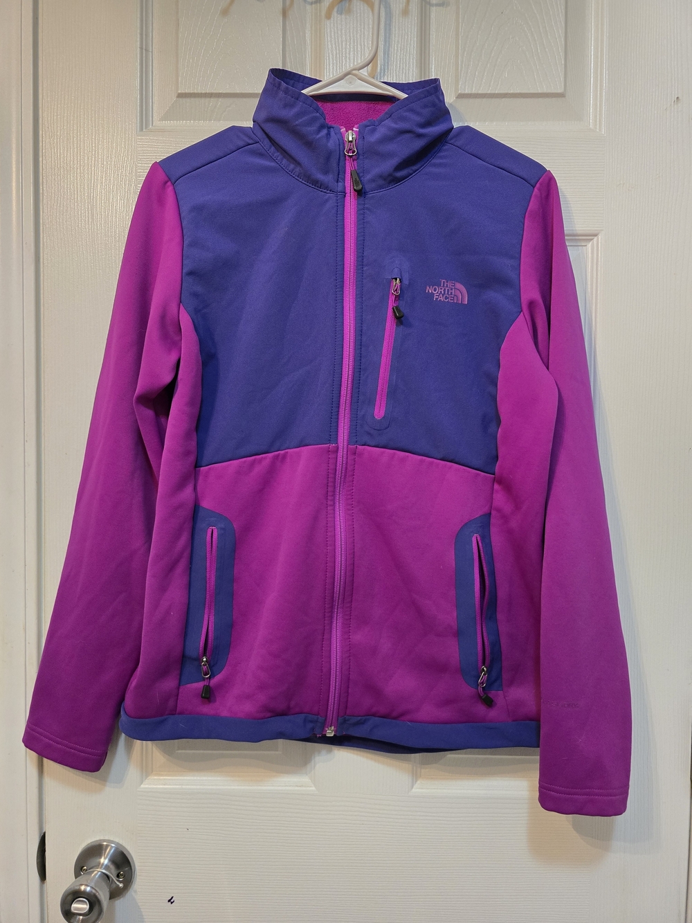 The North Face Girls' Purple & Pink Full‑Zip Fleece Jacket